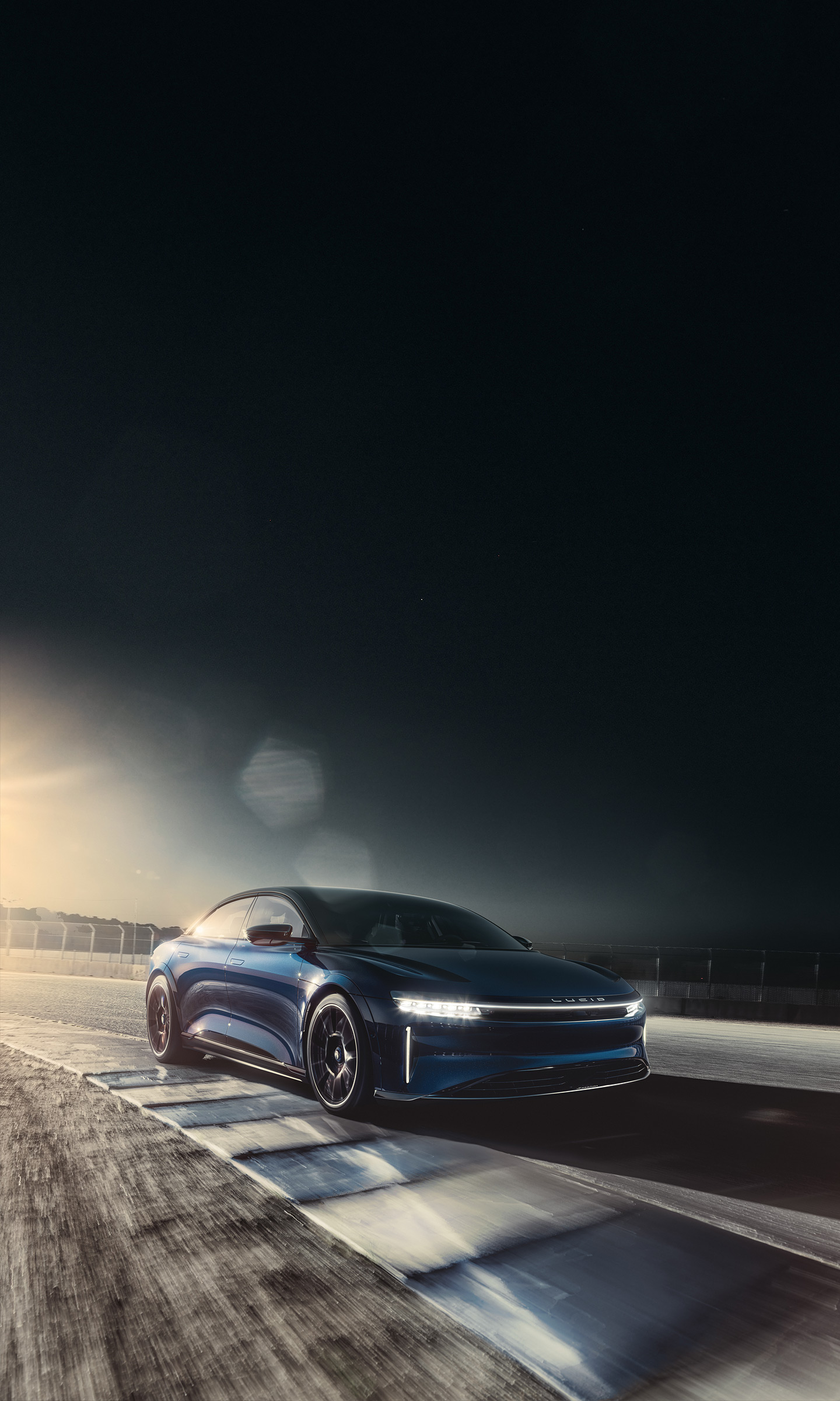 Download 2023 Lucid Air Sapphire - Front Three-Quarter HD Phone Wallpaper 1440x2400 #2