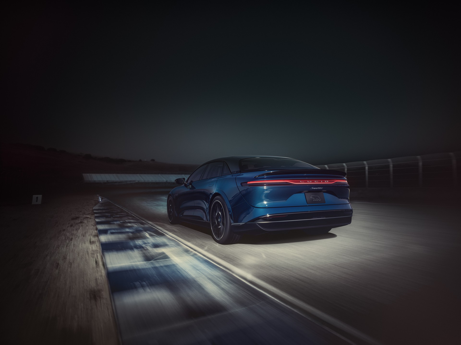 Download 2023 Lucid Air Sapphire - Rear Three-Quarter HD Wallpaper 1920x1440 #5