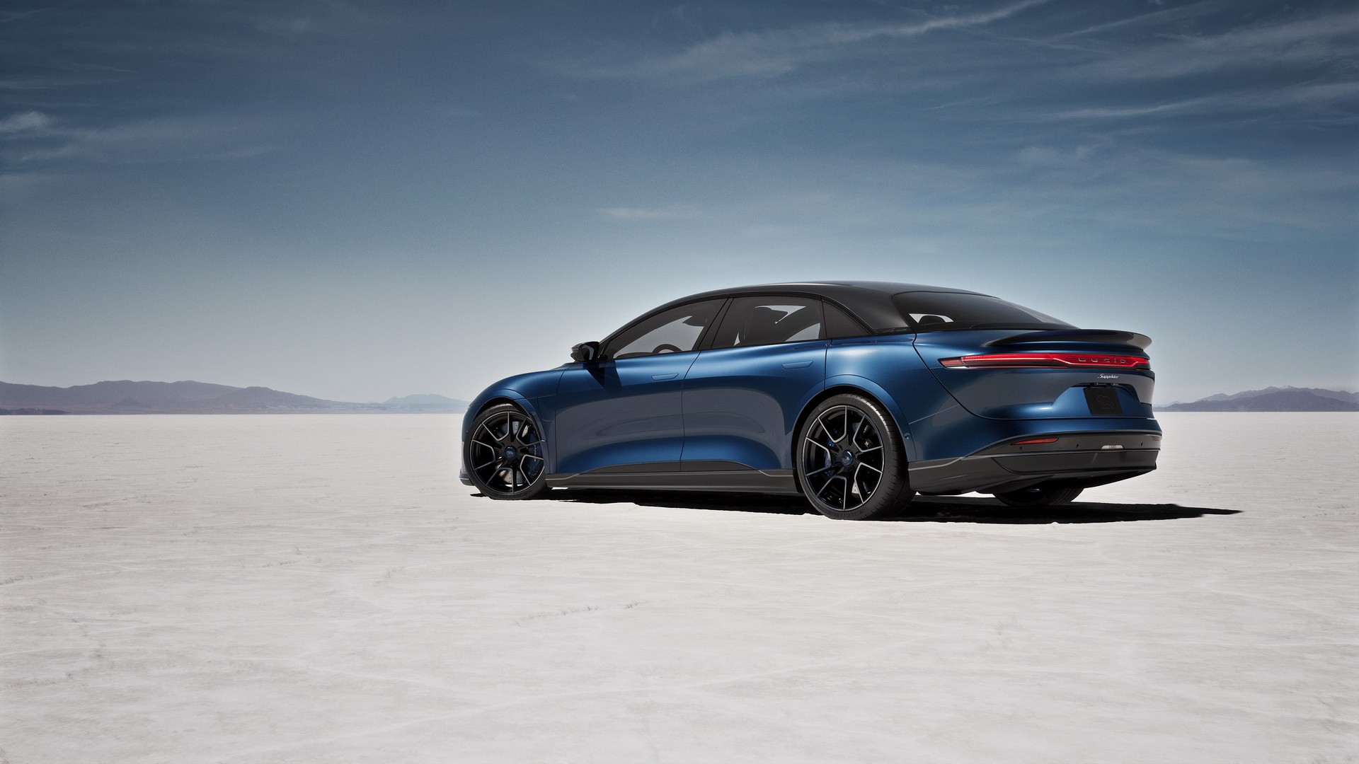 Download 2023 Lucid Air Sapphire - Rear Three-Quarter HD Wallpaper 1920x1080 #23