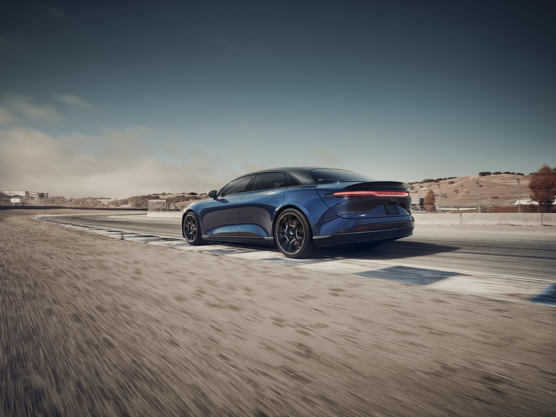 Download 2023 Lucid Air Sapphire - Rear Three-Quarter HD Wallpaper 1920x1440 #6