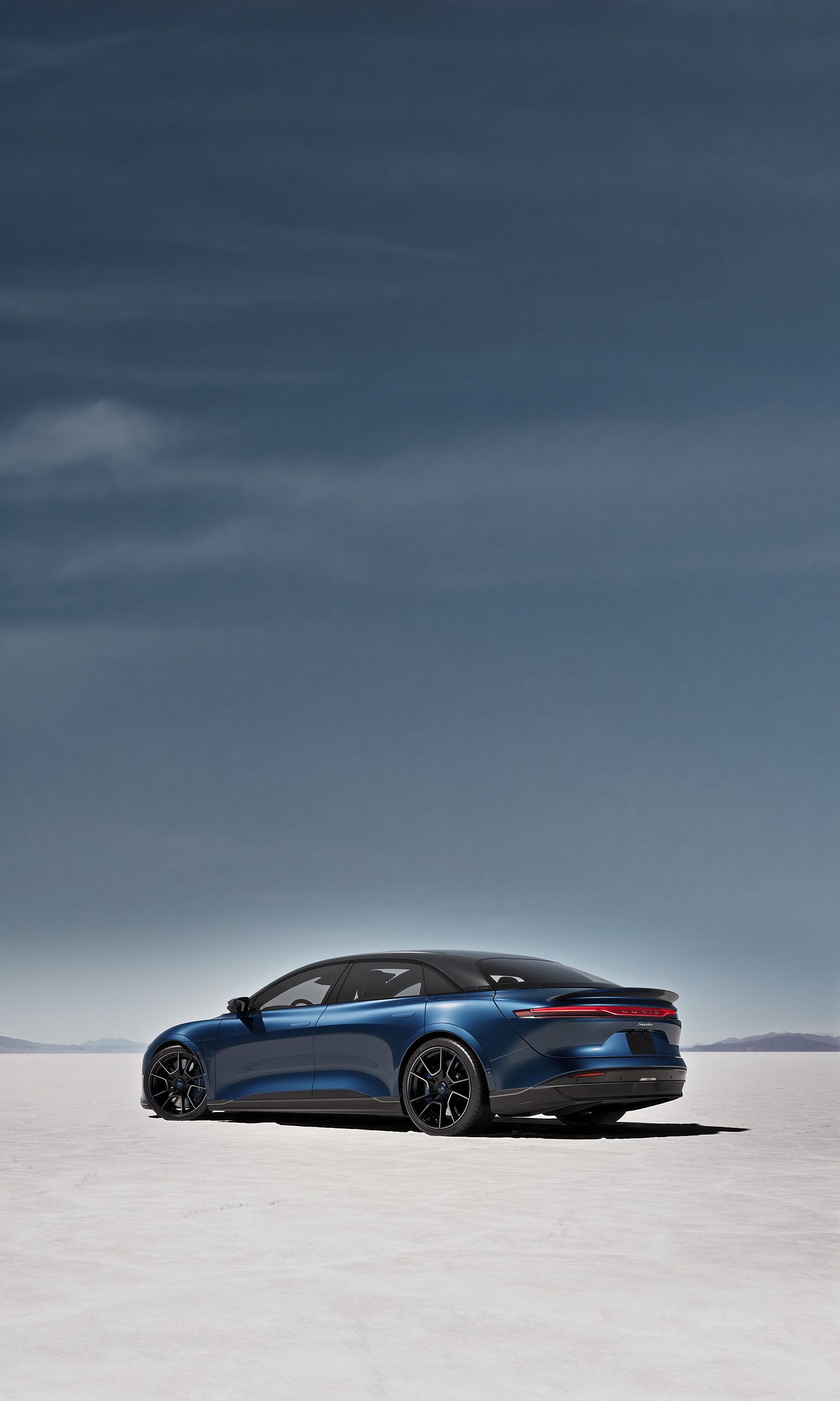 Download 2023 Lucid Air Sapphire - Rear Three-Quarter HD Phone Wallpaper 1440x2400 #25