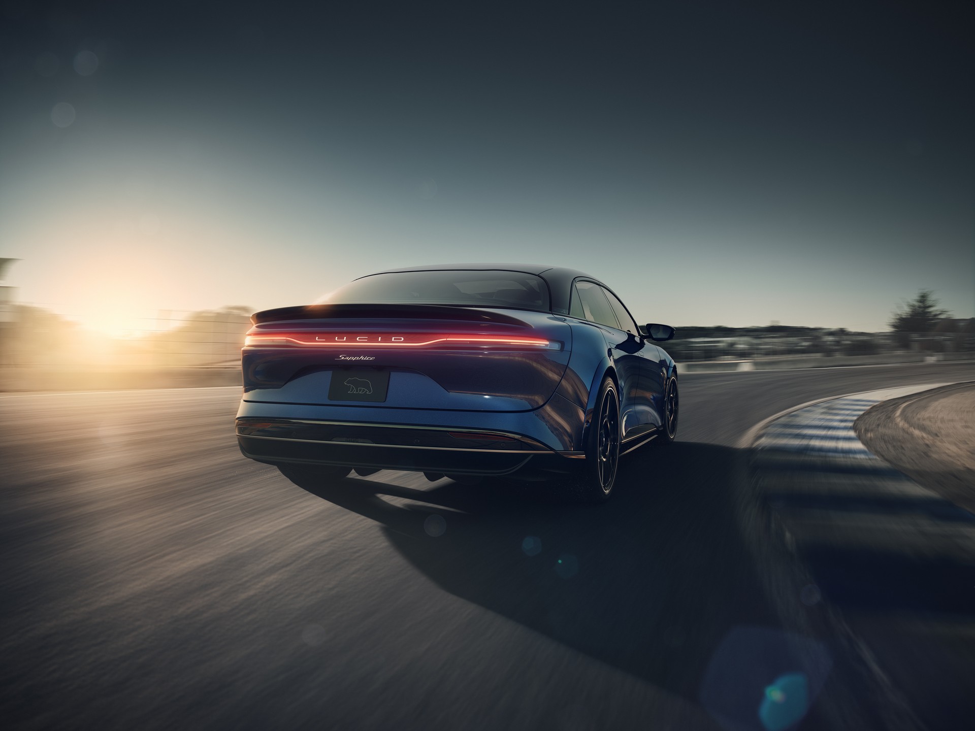 Download 2023 Lucid Air Sapphire - Rear HD Wallpaper 1920x1440 #9
