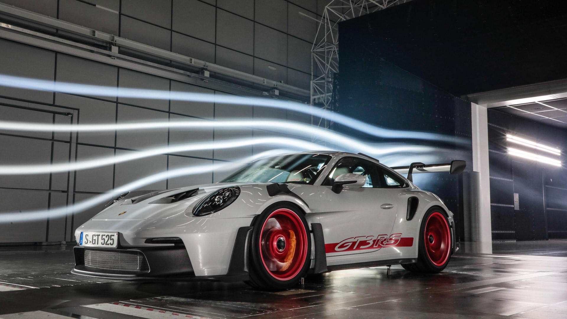 Download 2023 Porsche 911 GT3 RS - Aerodynamics HD Wallpaper 1920x1080 #31