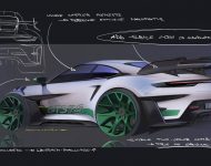 2023 Porsche 911 GT3 RS Carrera RS 2.7 Tribute - Design Sketch Wallpaper 190x150