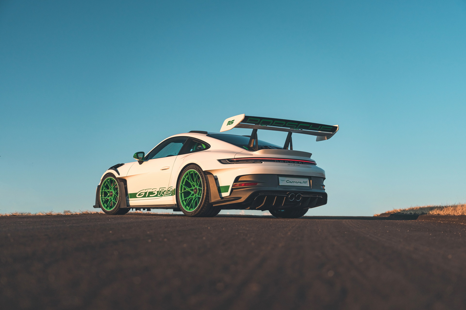 Download 2023 Porsche 911 GT3 RS Carrera RS 2.7 Tribute - Rear Three-Quarter HD Wallpaper 1921x1281 #4