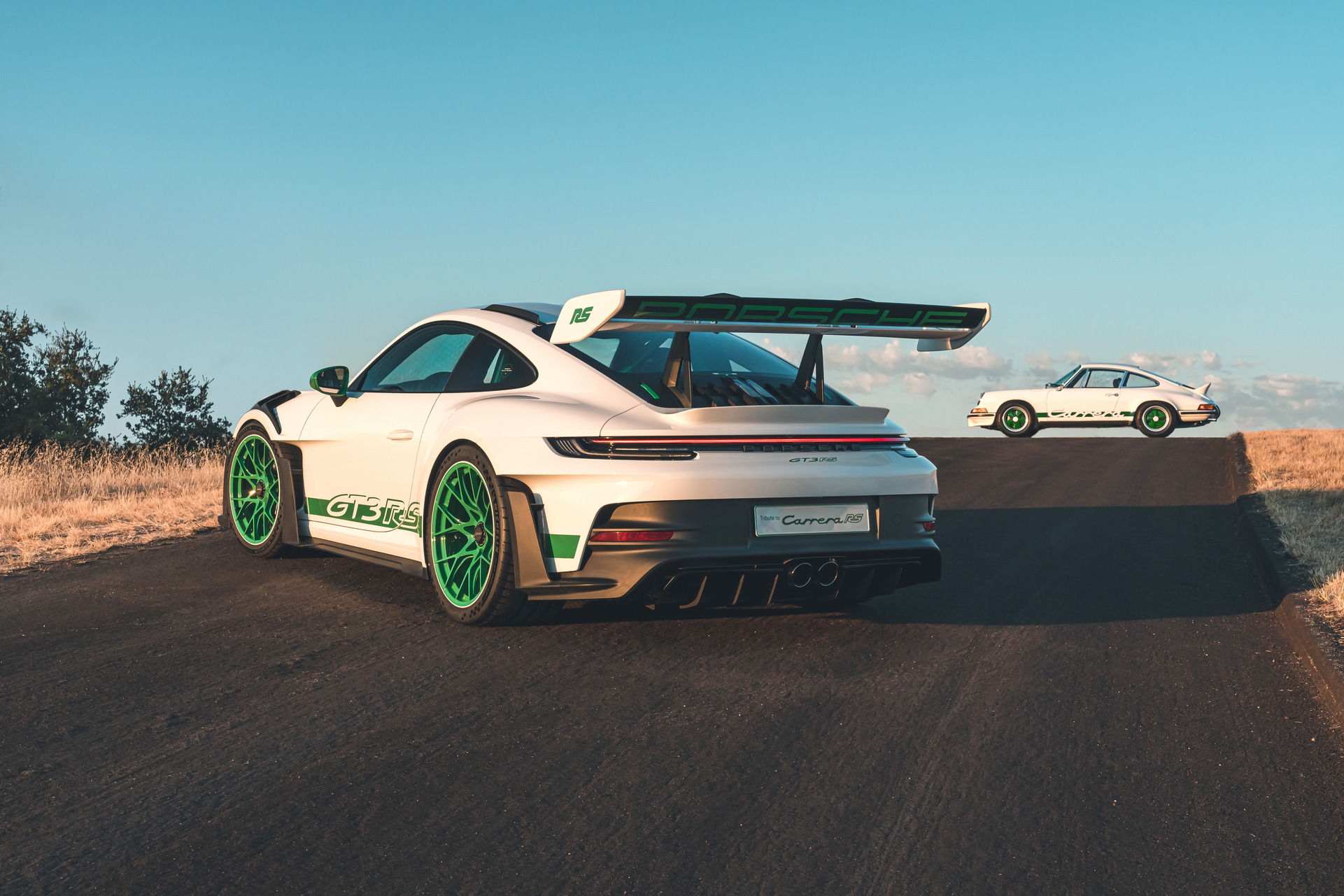 Download 2023 Porsche 911 GT3 RS Carrera RS 2.7 Tribute - Rear Three-Quarter HD Wallpaper 1921x1281 #5