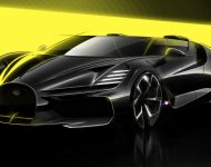 2024 Bugatti W16 Mistral - Design Sketch Wallpaper 190x150