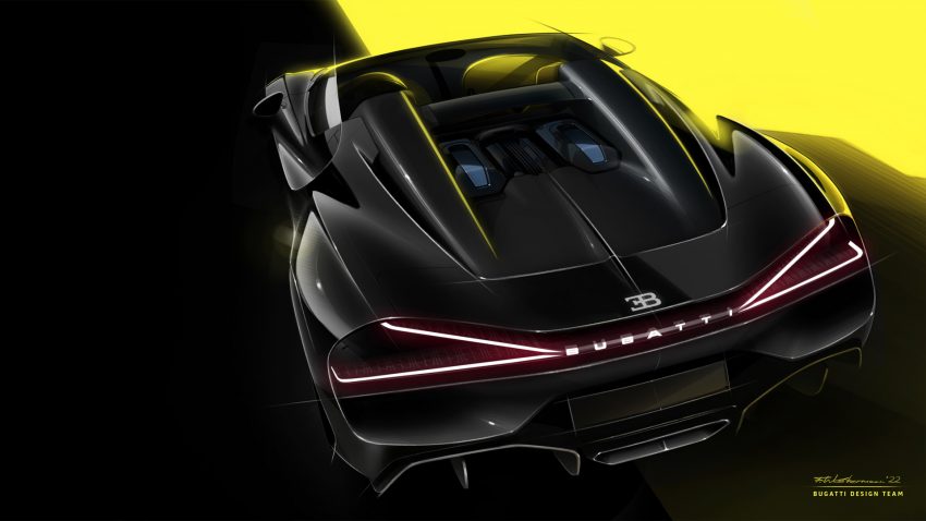 2024 Bugatti W16 Mistral - Design Sketch Wallpaper 850x478 #33