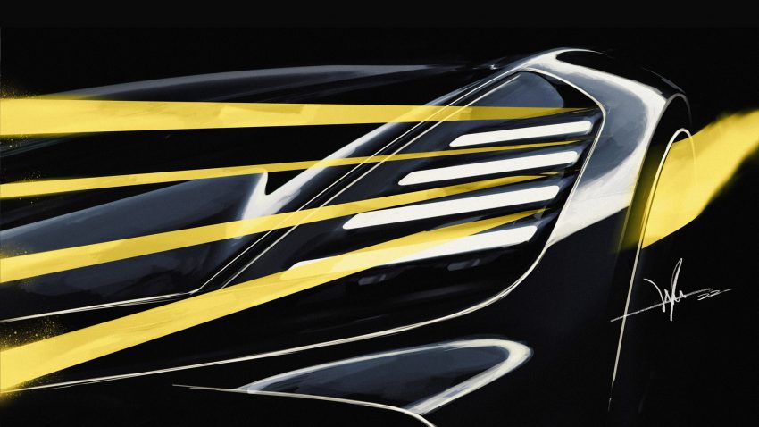 2024 Bugatti W16 Mistral - Design Sketch Wallpaper 850x478 #34