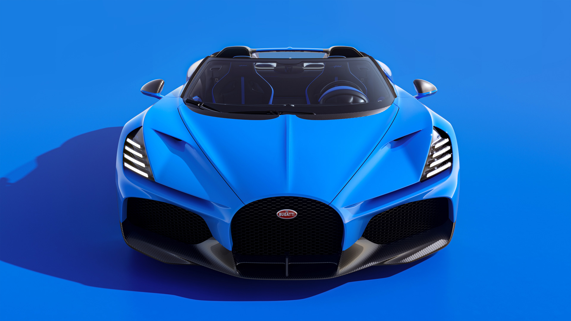 Download 2024 Bugatti W16 Mistral - Front HD Wallpaper 1920x1080 #27