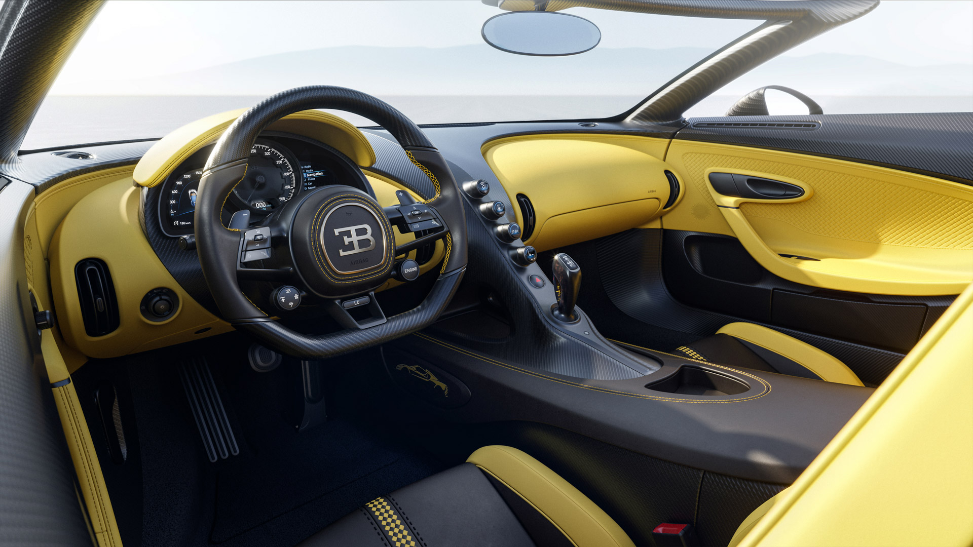 Download 2024 Bugatti W16 Mistral - Interior HD Wallpaper 1920x1080 #15