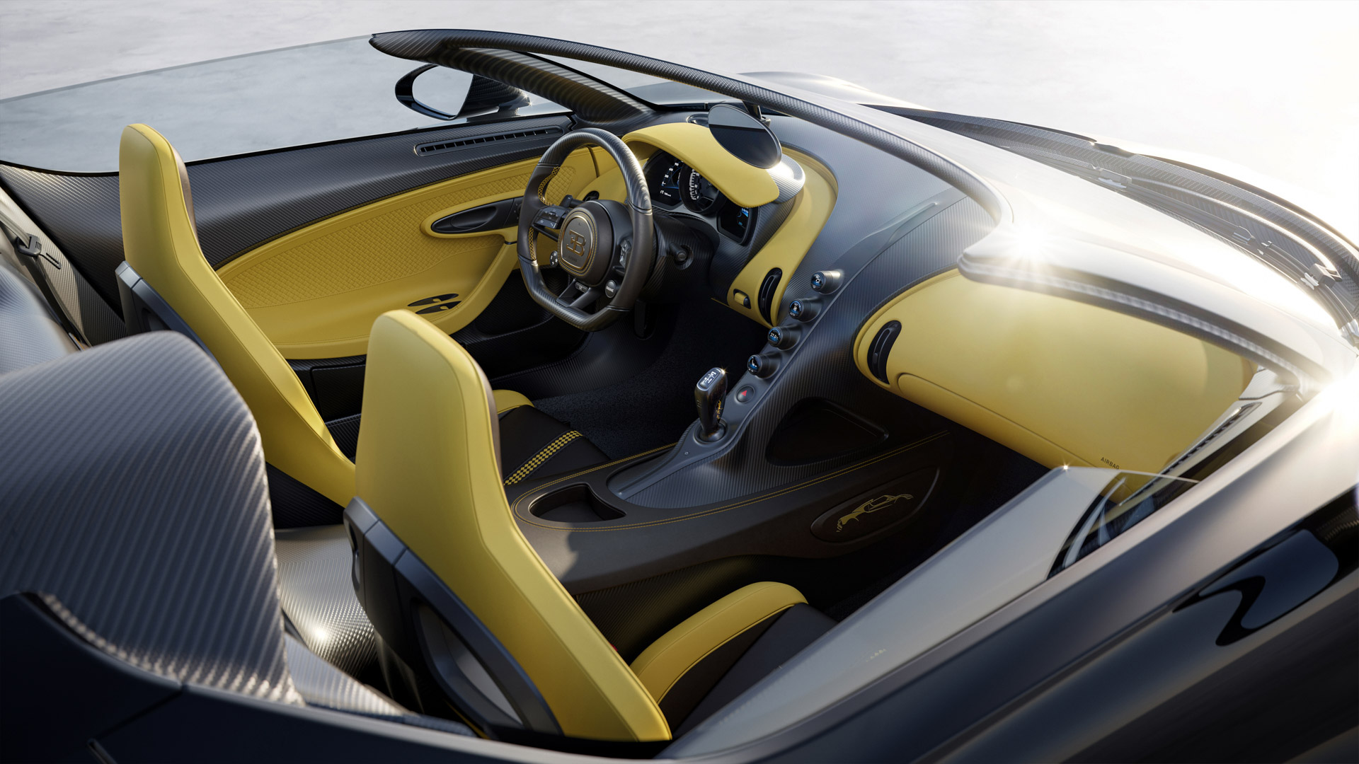 Download 2024 Bugatti W16 Mistral - Interior HD Wallpaper 1920x1080 #16