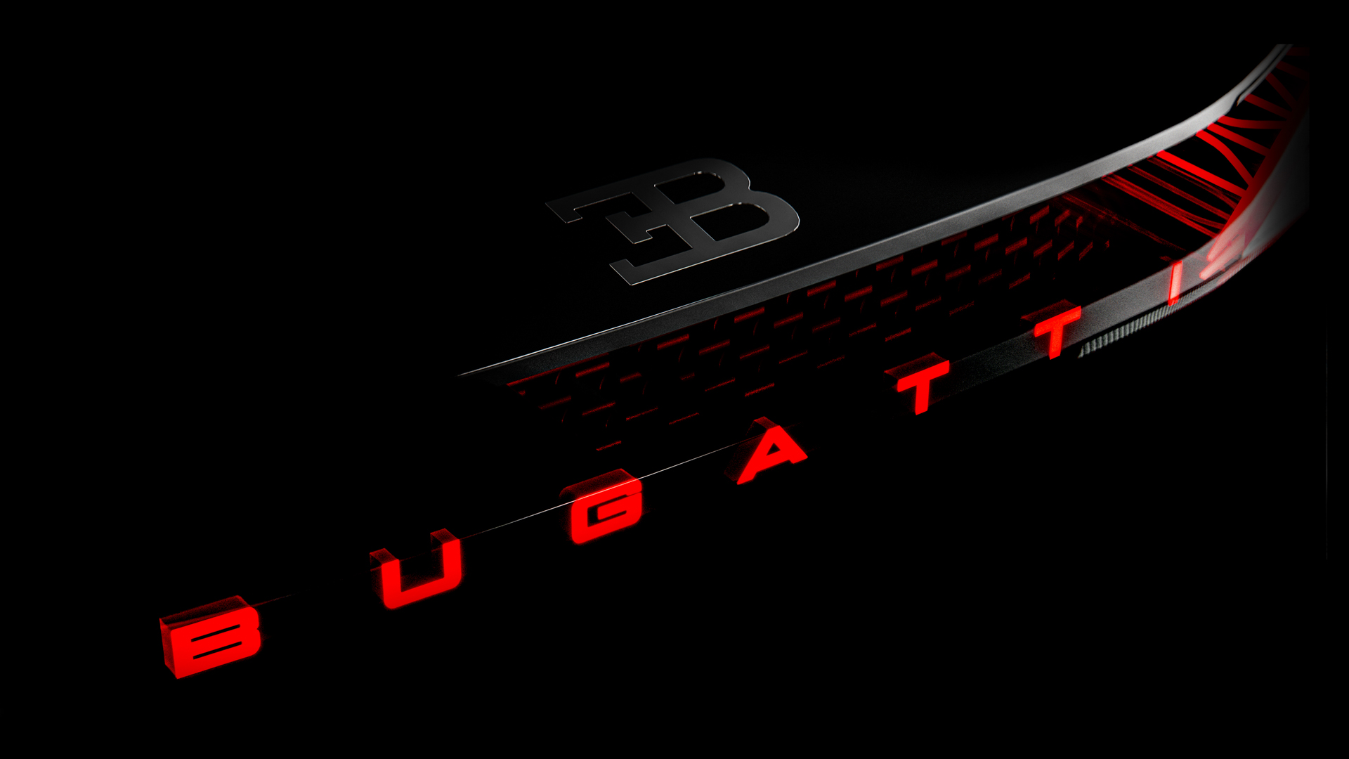 Download 2024 Bugatti W16 Mistral - Tail Light HD Wallpaper 1920x1080 #24